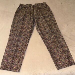 Moschino High Rise Leopard Print Jeans